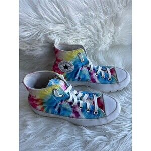 Converse Chuck Taylor All Star Lugged Platform High Top Sneakers Tie Dye Size 7